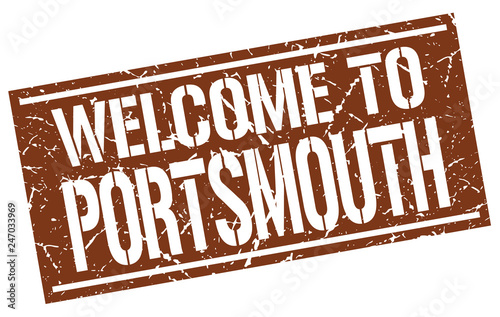 welcome to Portsmouth stamp