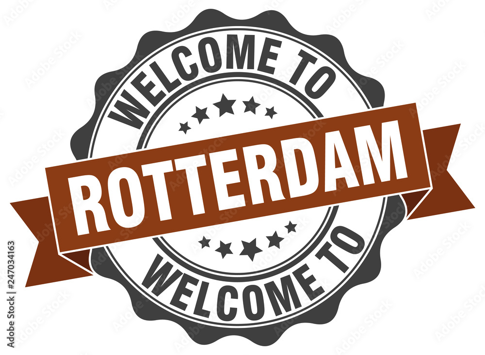 Fototapeta premium Rotterdam round ribbon seal