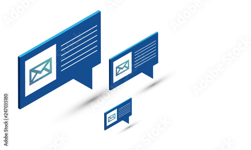 conversazione, dialogo, 3d, icona, chat