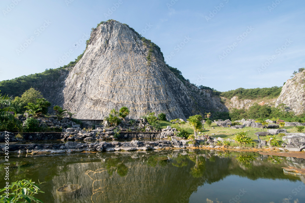 THAILAND PATTAYA BUDDHA CLIFF KHAO CHEE CHAN THAILAND PATTAYA BUDDHA CLIFF KHAO CHEE CHAN