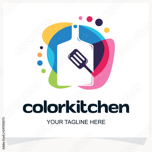 Color Kitchen Logo Design Template Inspiration