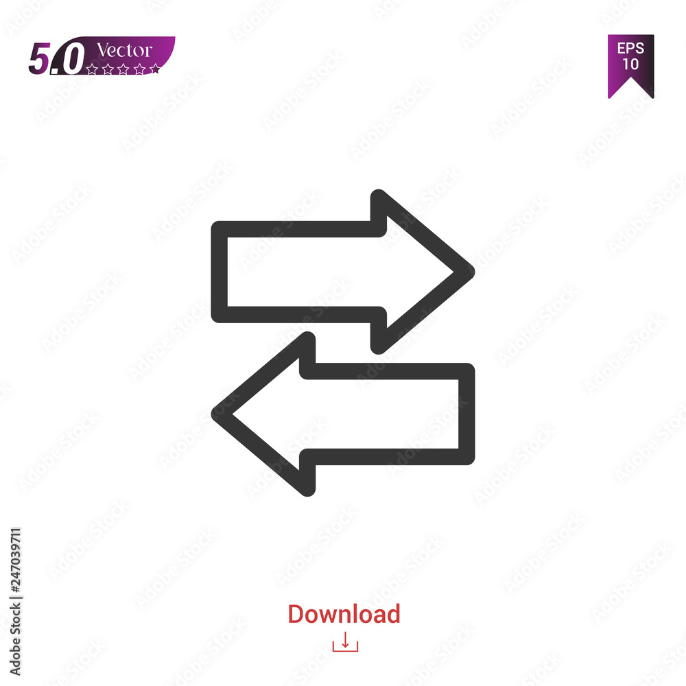 Outline arrow icon isolated on white background. Line pictogram. Graphic design, mobile application, logo, user interface. Editable stroke. EPS10 format vector illustration Outline arrow icon isolated on white background. Line pictogram. Graphic design, mobile application, logo, user interface. Editable stroke. EPS10 format vector illustration