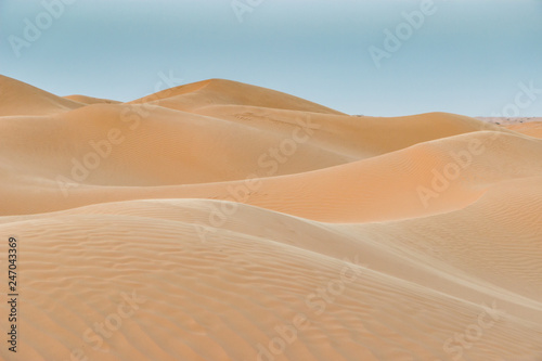 Sahara Desert of Tunisia  Grand Erg Oriental. Most beautiful dunes