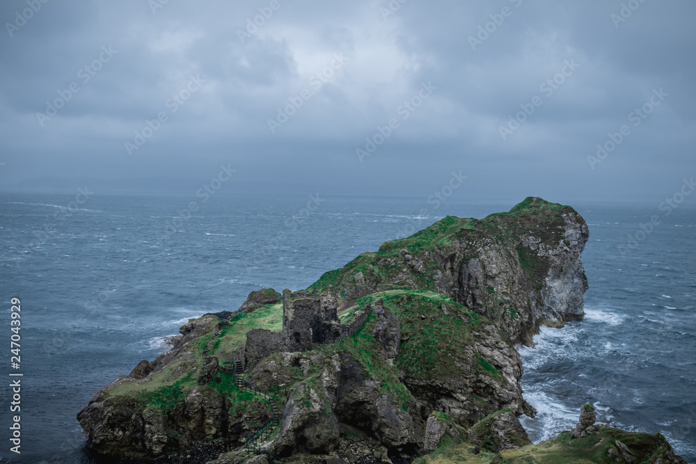 Kinbane Head on the coast of Northern Ireland