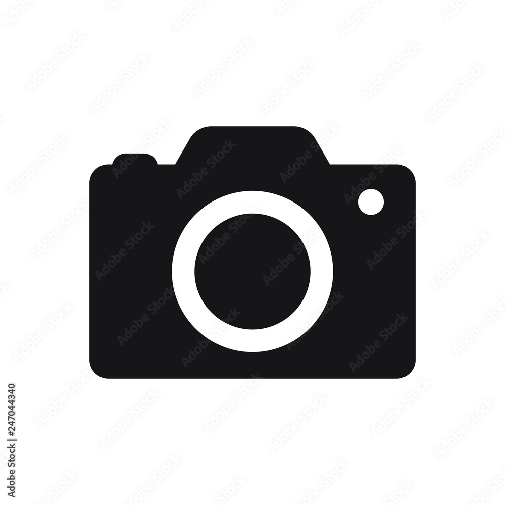 Photo camera vector icon Photo camera vector icon
