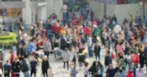 Wallpaper Mural Blur of people walk in the street Torontodigital.ca