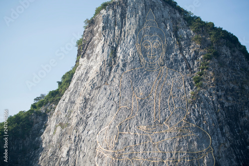 THAILAND PATTAYA BUDDHA CLIFF KHAO CHEE CHAN photo