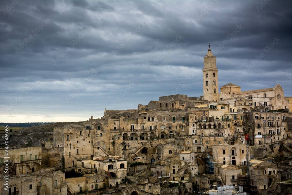 Horizontal View of the City of Matera