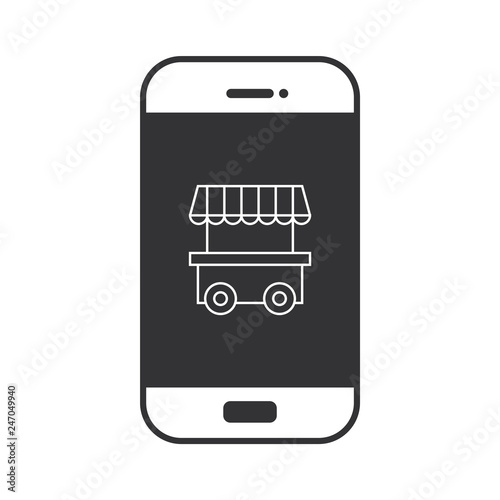 Kiosk auf Smartphone Display