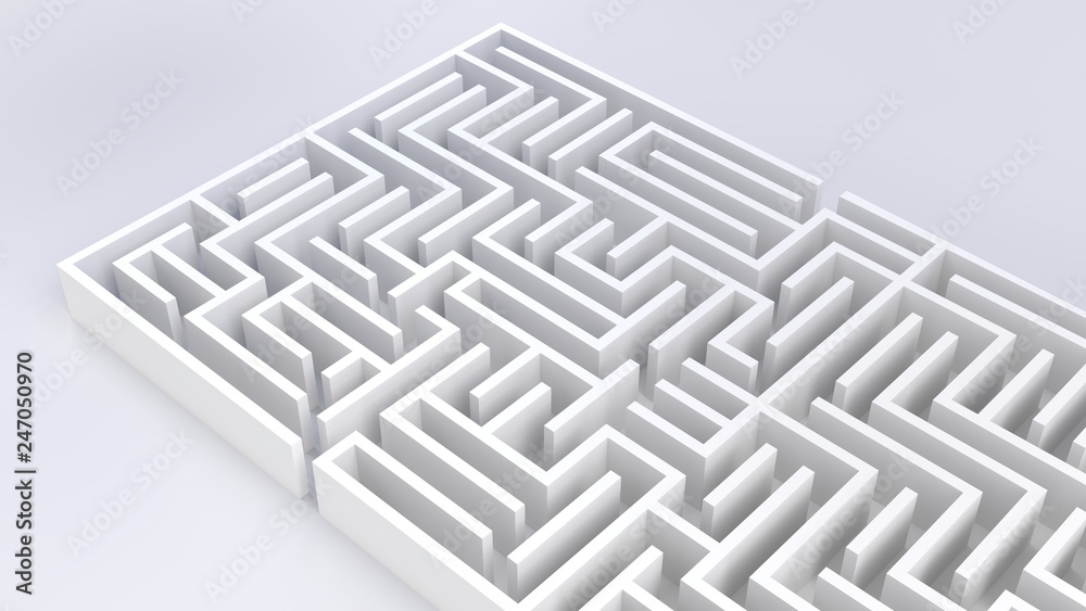 maze labyrinth business challenge strategy 3D illustration maze labyrinth business challenge strategy 3D illustration