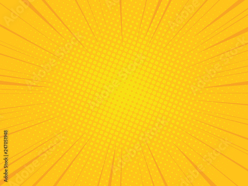 Radial speed lines for comic books. Explosion background
