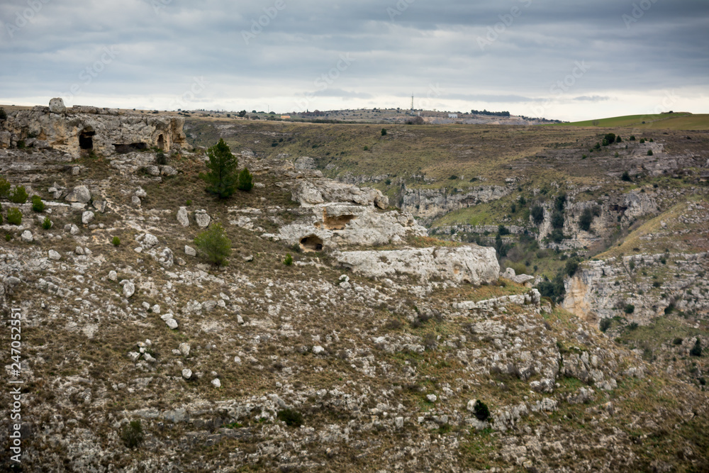 Horizontal View of the Sassi of Matera