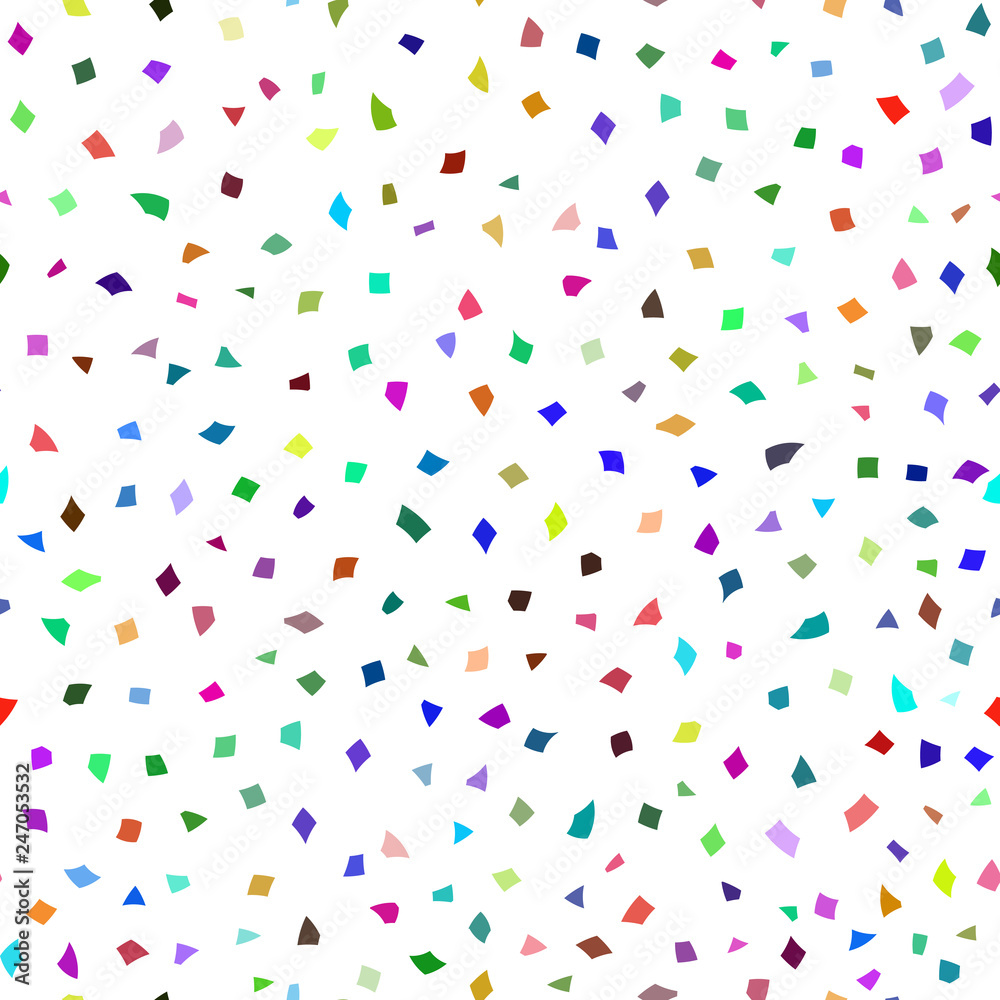 Abstract seamless pattern of small pieces of paper or splinters of ceramics of different sizes in various colors Abstract seamless pattern of small pieces of paper or splinters of ceramics of different sizes in various colors