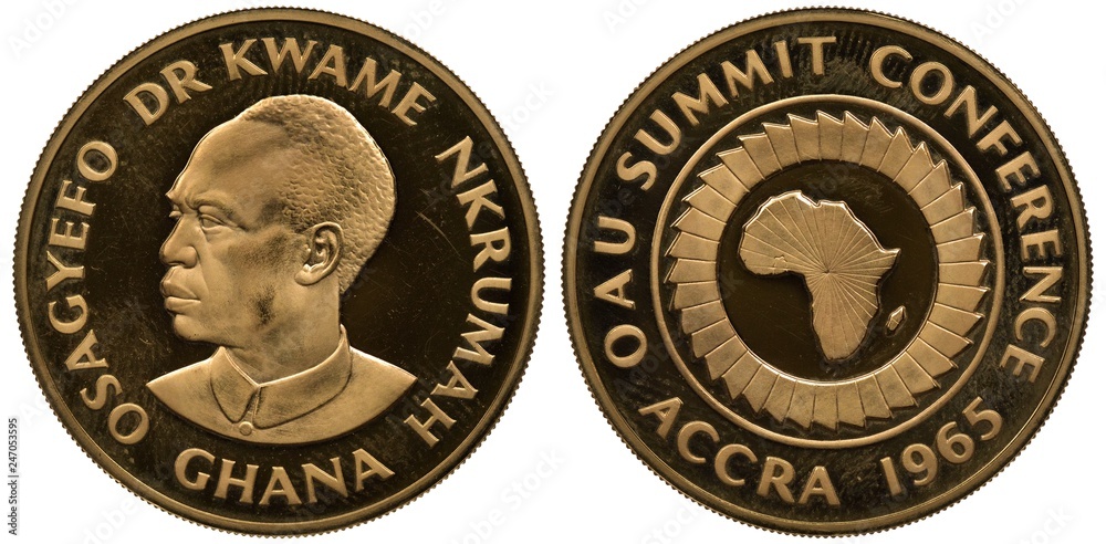 Foto De Ghana Ghanaian Golden Medal Commemorating Oau Summit Conference