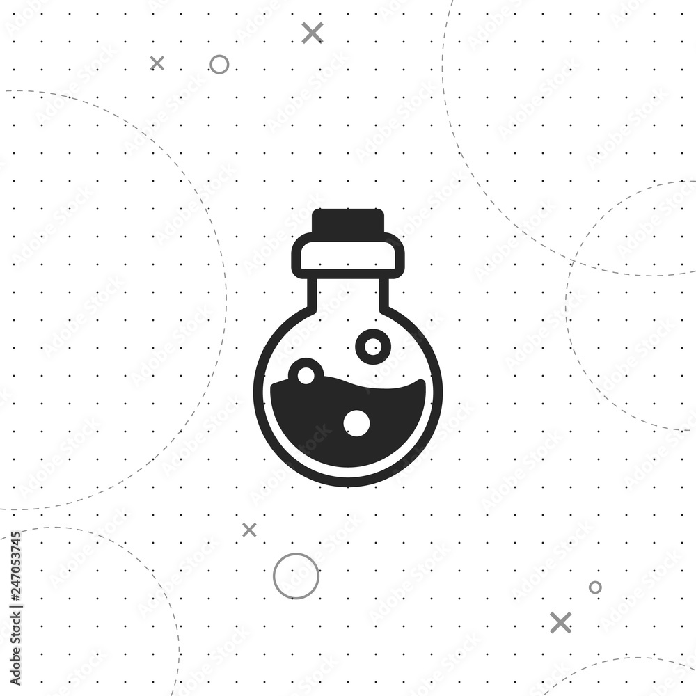 Flask vector icon, vector best flat icon
