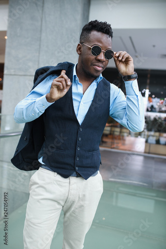 African fashion man model