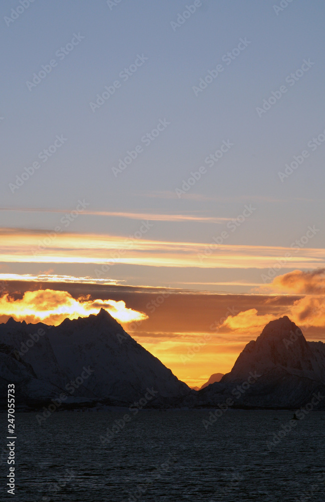  Mountains of Lofoten islands Norway