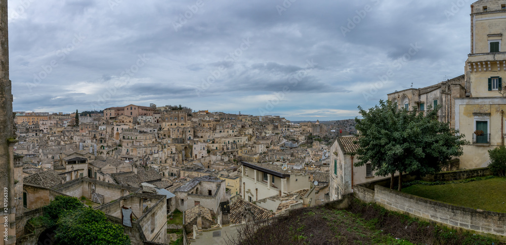 Panoramic View of the City of Matera o