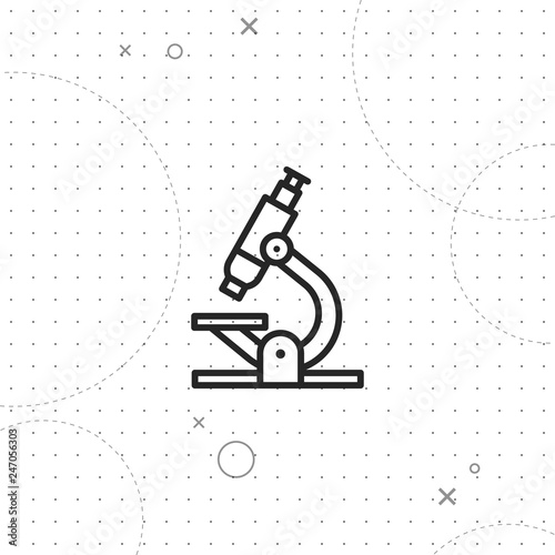 Microscopic icon, Laboratory icon, vector best flat icon