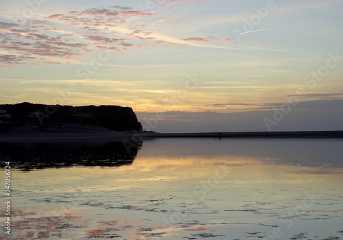 sunset over the sea