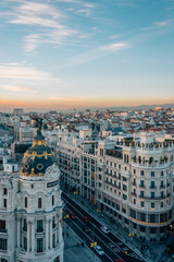 Acrylglasbilder Madrid Gran Via vom Circulo de Bellas Artes  © jonbilous
