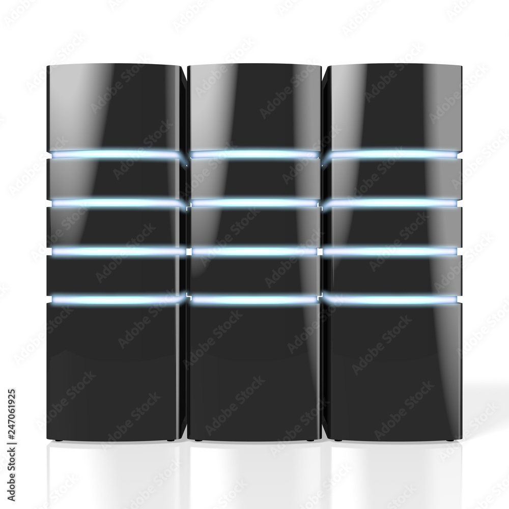 3D modern black servers with LED lights - great for topics like datacenter/ hosting/ storage etc. 3D modern black servers with LED lights - great for topics like datacenter/ hosting/ storage etc.