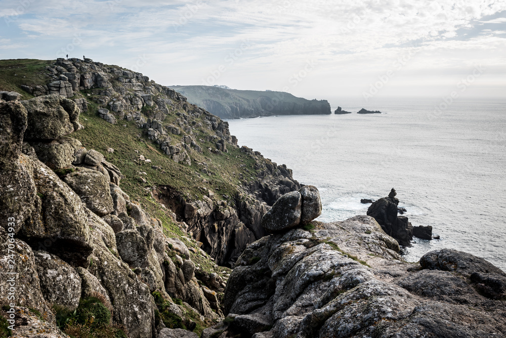 Lands End, Cornwall - Scenic view over the cliffs and sea