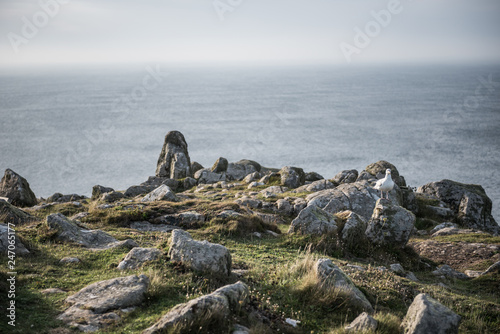 Lands End, Cornwall in the summer 