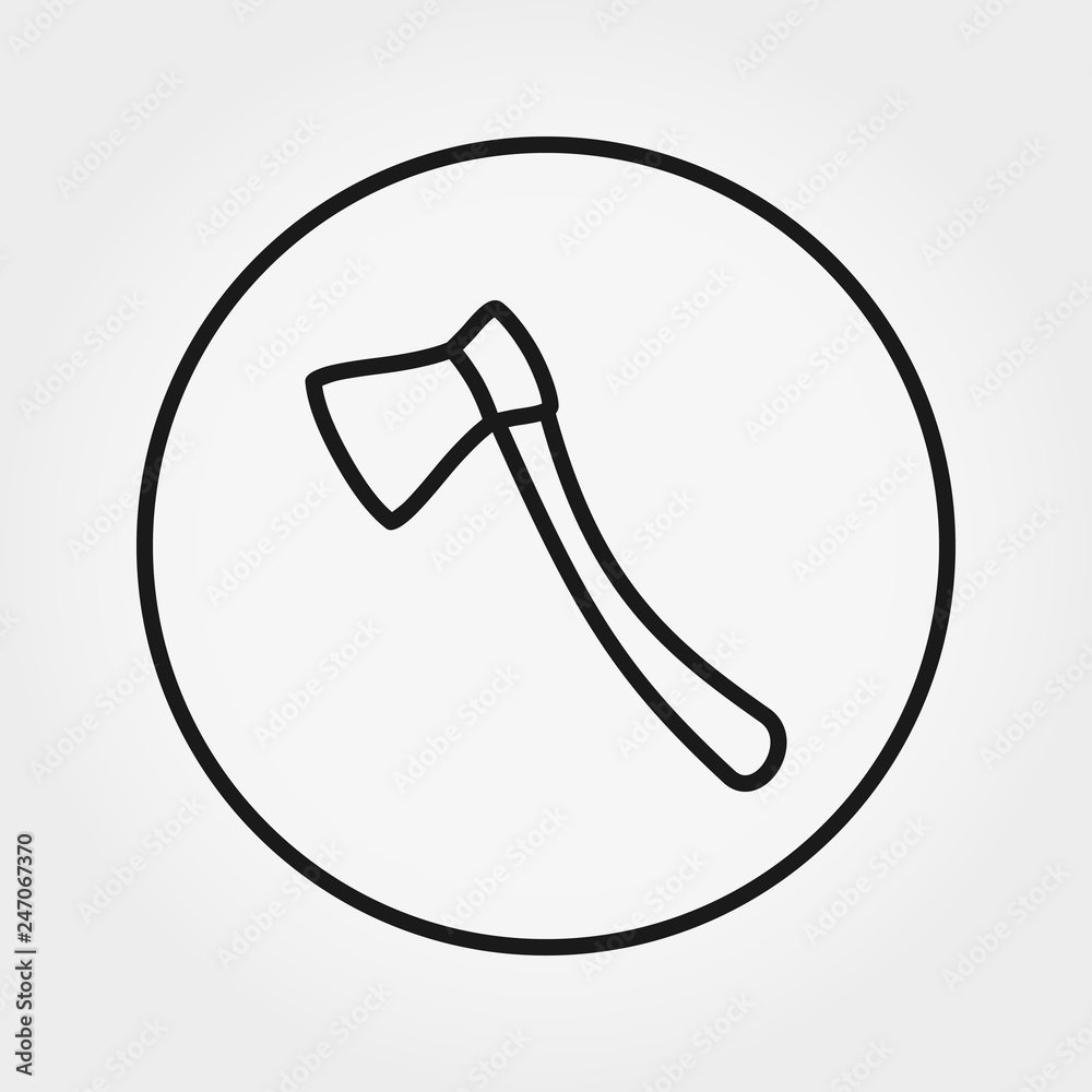 Ax. Universal Icon. Vector. Editable Thin line. Ax. Universal Icon. Vector. Editable Thin line.