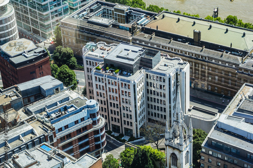 Architecture of London seen from above, United Kingdom