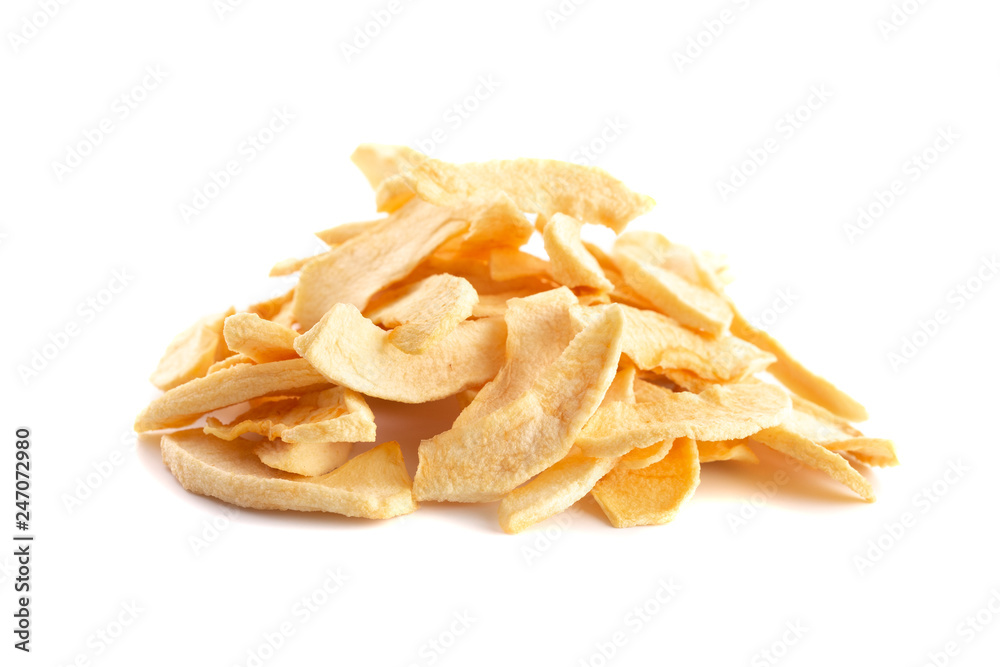 Dried Apple on a White Background