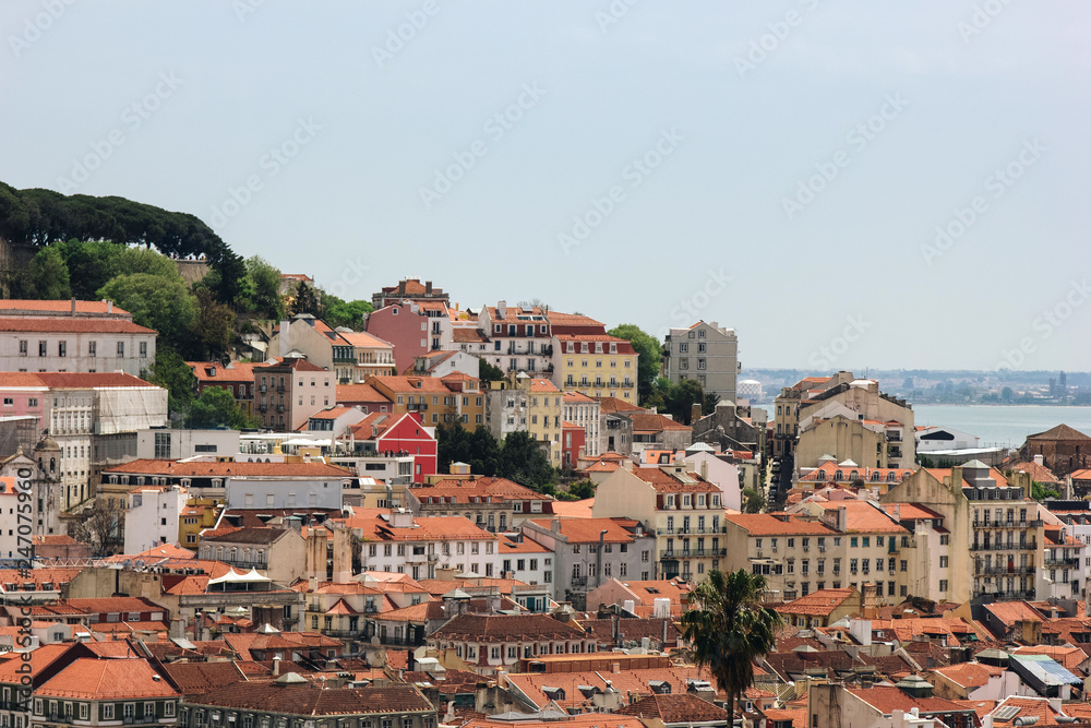 Panoramic aerial view of Lisbon