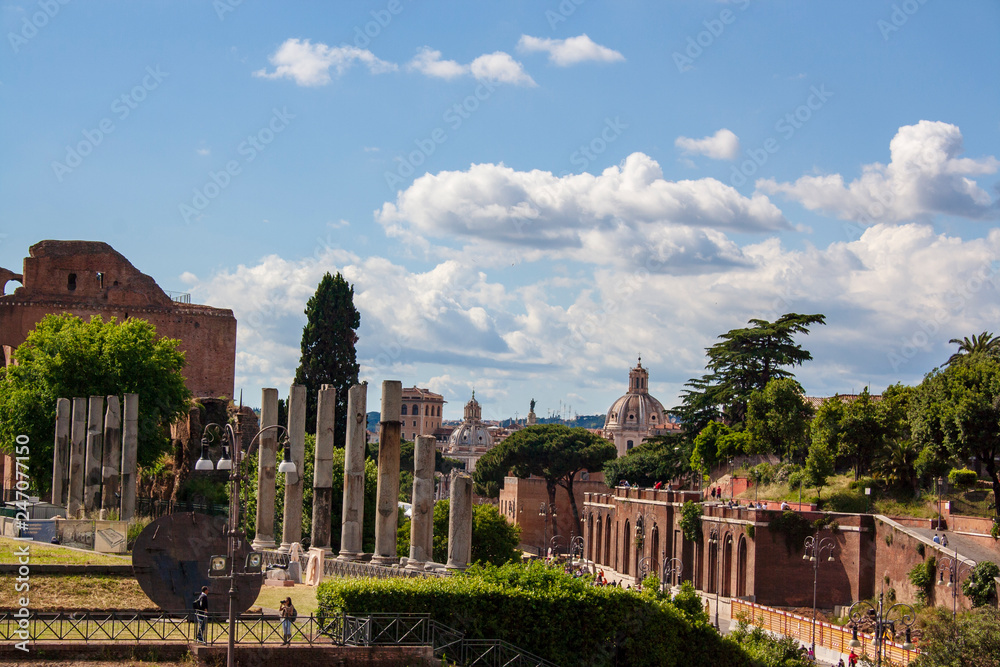 Fototapeta premium Fori Imperiali ruins in Rome
