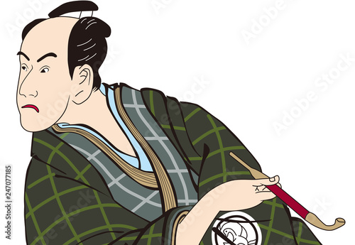 三世坂東彦三郎の帯屋長右衛門	バストアップ