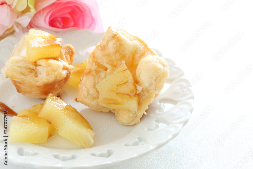 Cream cheese and pineapple pastry for home bakery image Cream cheese and pineapple pastry for home bakery image