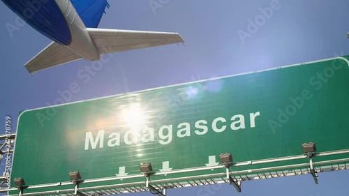 Airplane Take off Madagascar photo