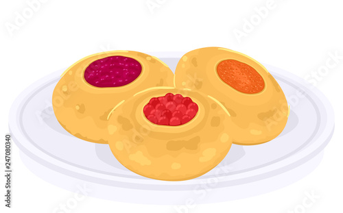 Food Kolach Easter Illustration