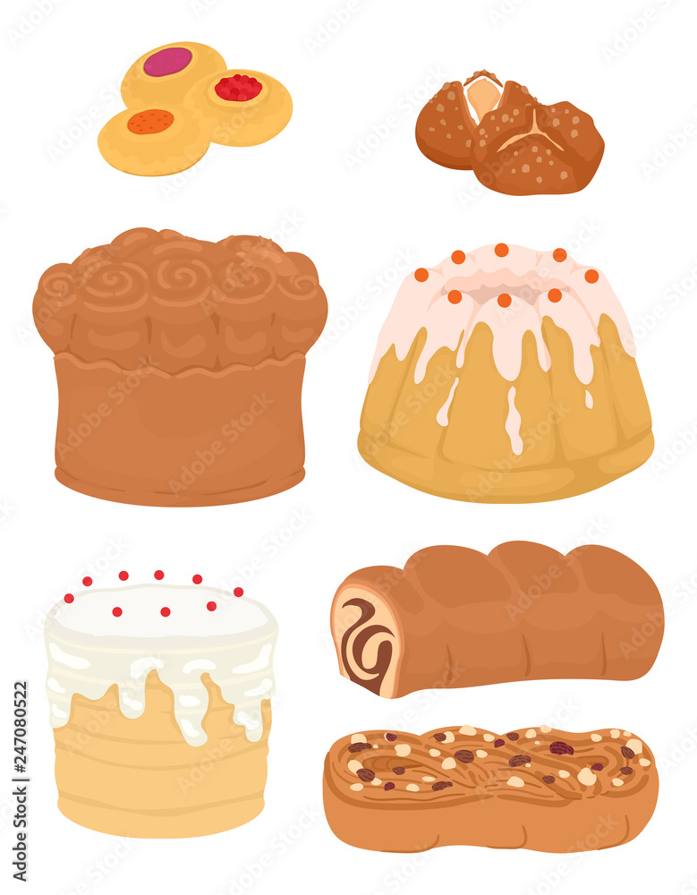 Easter Breads Illustration