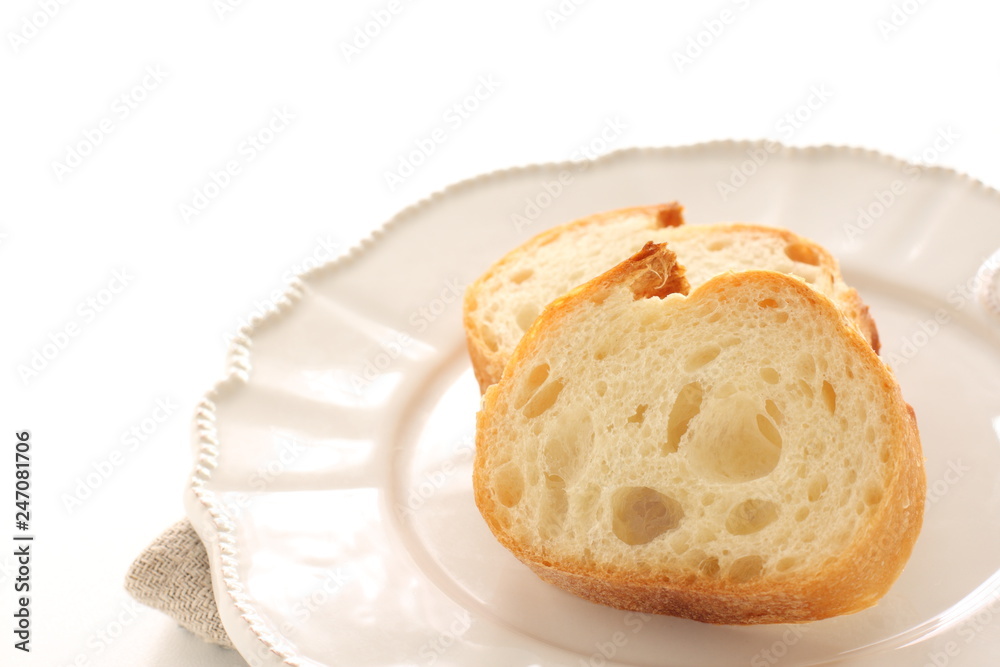 Sliced French bread Baguette