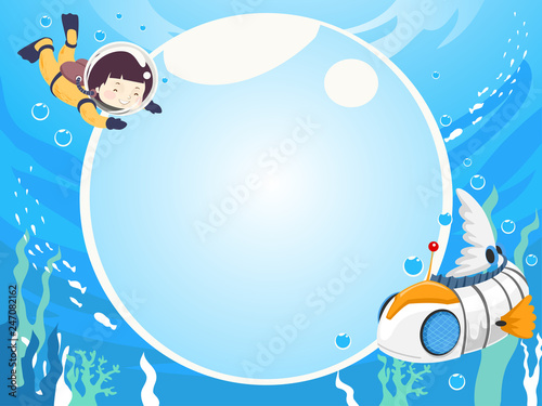 Kid Robot Fish Underwater B...