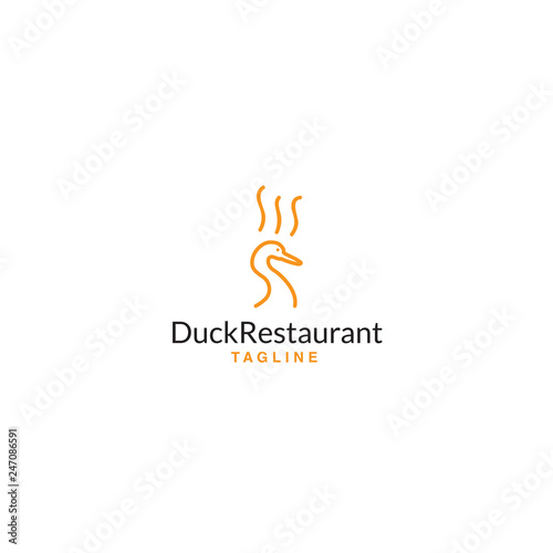 logo fried duck restaurant