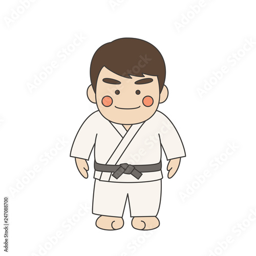 男性キャラクター柔道
