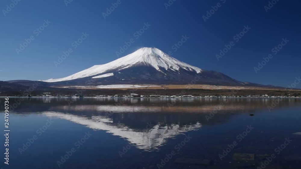 山中湖と富士山 山中湖と富士山