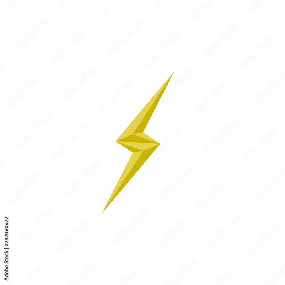 3D Storm flash logo vector 3D Storm flash logo vector