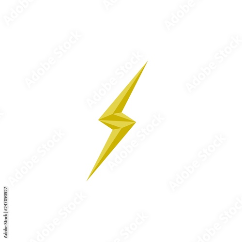 3D Storm flash logo vector