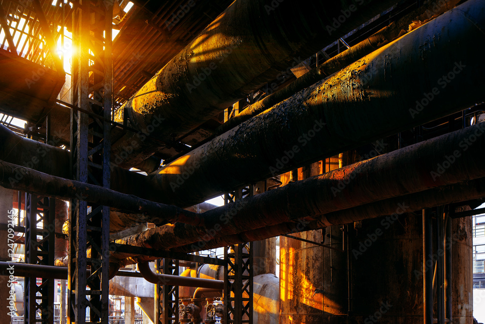 Architectural photography of an abandoned factory Architectural photography of an abandoned factory