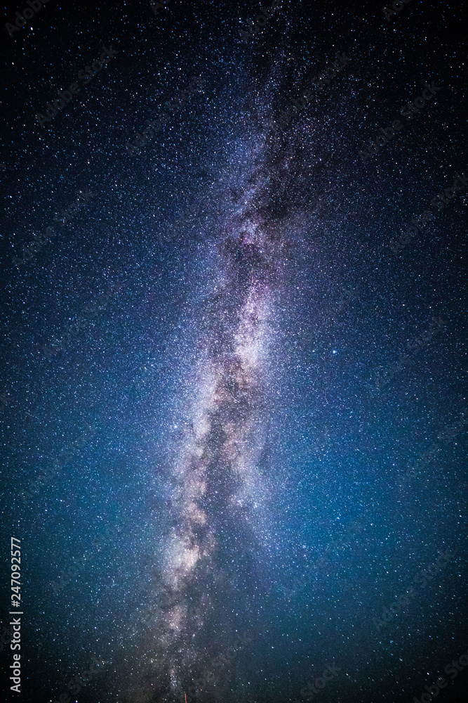 Milky Way and starry sky background