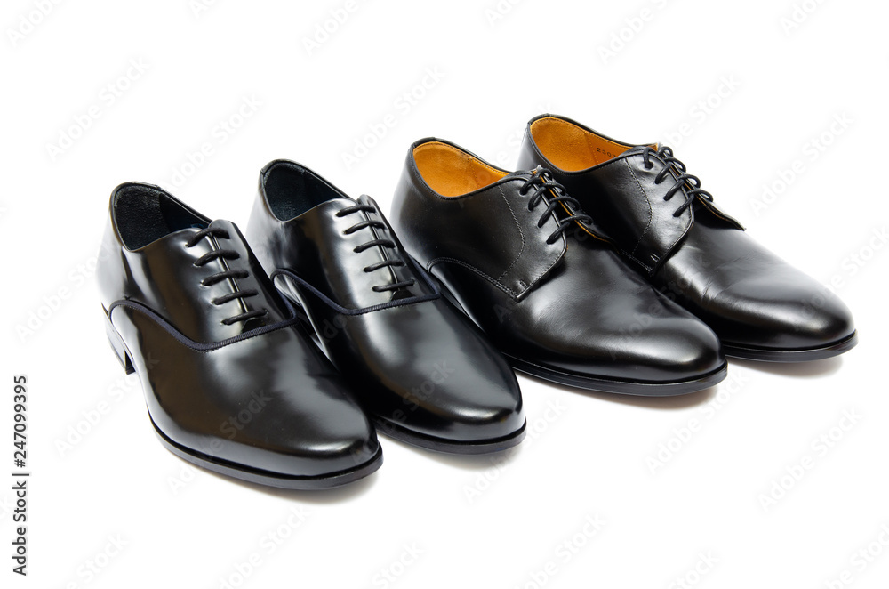 Black shoes isolated on white background