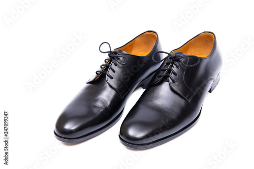 Black shoes isolated on white background