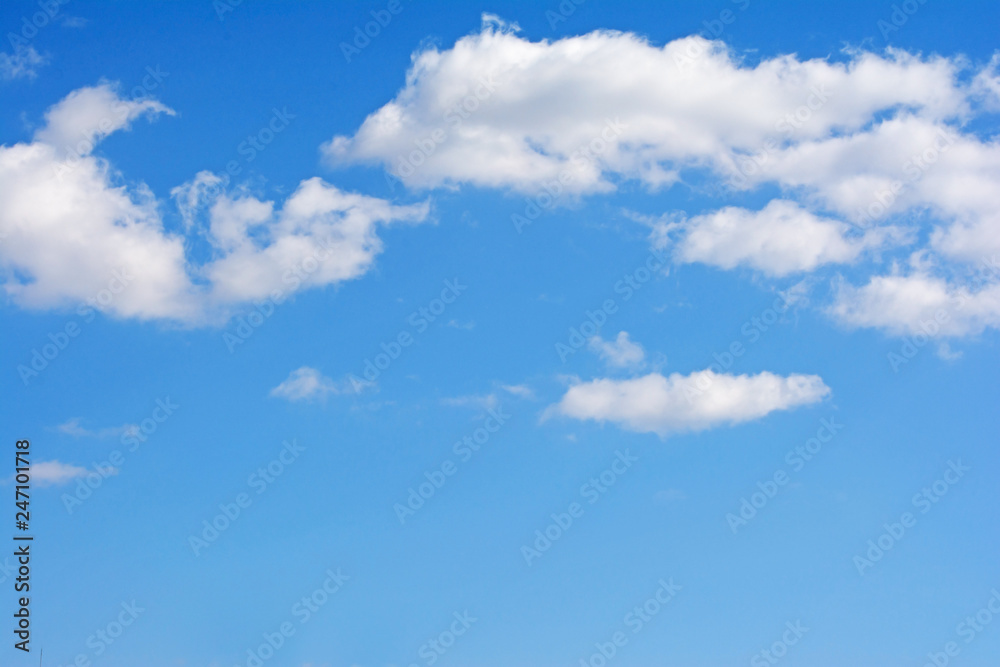 Blue Sky With Scattered Clouds

